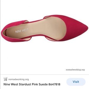 Nine West Stardust Pink Suede - Size 8 - Like New!